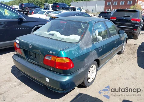 2000 Honda Civic Lx из США, поврежденный, VIN 2HGEJ6670YH524249